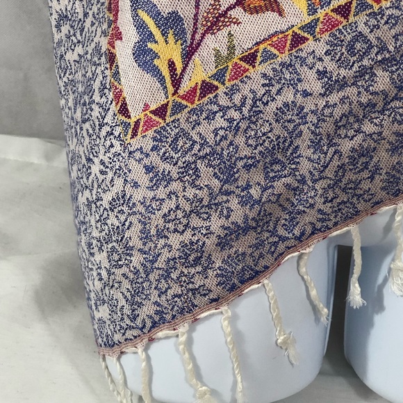 Sundance New Primavera Paisley Wrap Scarf Fringed Soft - Picture 9 of 15